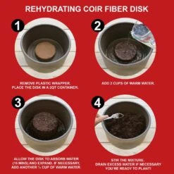 26/28cm Red Double Amaryllis Bulb Gift Kit With Zinc Container -J Parkers Garden Store garden state bulb flower bulbs ech 07 01 01 44 1000