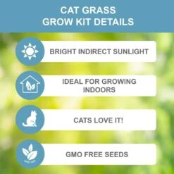 Cat Grass Herb Seed Grow Kit With Mouse Toy (2-Pack) -J Parkers Garden Store garden state bulb hydroponic seed starters ech 19 02 01 c3 1000